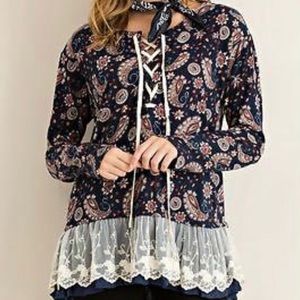 Entro retro paisley long sleeves